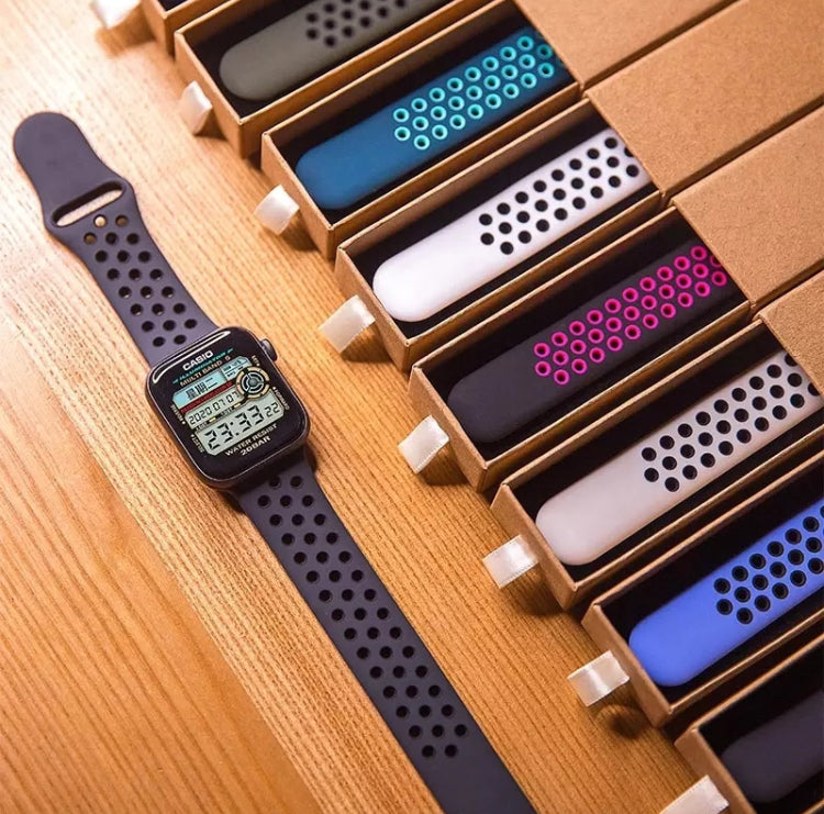 Signature Nike Apple Watch Silicone Sport Bands with Breathable Linings- for Selected Apple Watch 40mm Size - Super Savings Technologies Co.,LTD Signature Nike Apple Watch Silicone Sport Bands with Breathable Linings- for Selected Apple Watch 40mm Size - Super Savings Technologies Co.,LTD